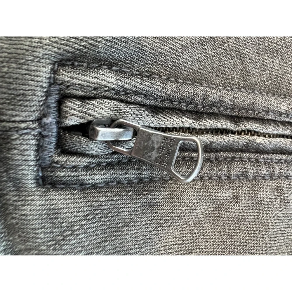 Lauren Jeans Co Ralph Lauren Womens Cargo Pants Grey‎ Utility Moto Size 6 - Picture 9 of 11
